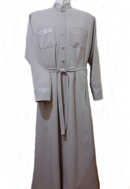 Подрясник МУЖСКОЙ болгарский ( платье), серый ― Церковные облачения - интернет магазин